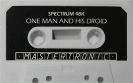 Cartridge artwork for One Man And His Droid 2 on the Sinclair ZX Spectrum.