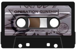Cartridge artwork for Operation Gunship on the Sinclair ZX Spectrum.