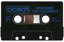 Cartridge artwork for Operation Thunderbolt on the Sinclair ZX Spectrum.