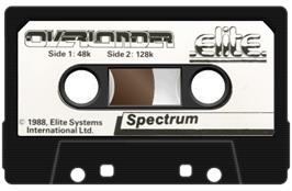 Cartridge artwork for Overlander on the Sinclair ZX Spectrum.