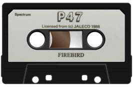 Cartridge artwork for P47 Thunderbolt on the Sinclair ZX Spectrum.
