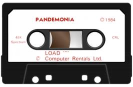 Cartridge artwork for Pandemonia on the Sinclair ZX Spectrum.