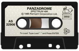 Cartridge artwork for Panzadrome on the Sinclair ZX Spectrum.