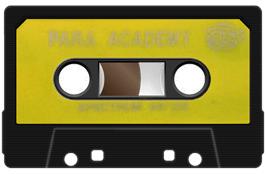 Cartridge artwork for Para Academy on the Sinclair ZX Spectrum.
