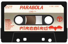 Cartridge artwork for Parabola on the Sinclair ZX Spectrum.