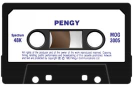 Cartridge artwork for Pengy on the Sinclair ZX Spectrum.