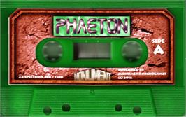 Cartridge artwork for Phaeton on the Sinclair ZX Spectrum.