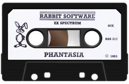 Cartridge artwork for Phantasia on the Sinclair ZX Spectrum.