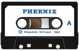 Cartridge artwork for Pheenix on the Sinclair ZX Spectrum.