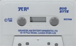 Cartridge artwork for Pi-R Squared on the Sinclair ZX Spectrum.