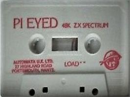 Cartridge artwork for Pi-eyed on the Sinclair ZX Spectrum.