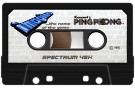 Cartridge artwork for Ping-pong on the Sinclair ZX Spectrum.