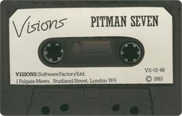 Cartridge artwork for Pitman Seven on the Sinclair ZX Spectrum.