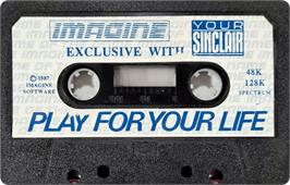 Cartridge artwork for Play For Your Life on the Sinclair ZX Spectrum.