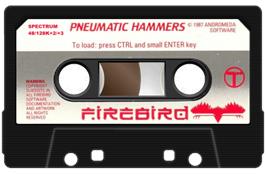 Cartridge artwork for Pneumatic Hammers on the Sinclair ZX Spectrum.