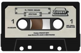 Cartridge artwork for Poder Oscuro, El on the Sinclair ZX Spectrum.