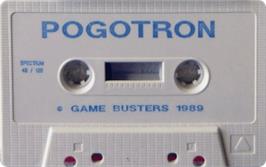 Cartridge artwork for Pogotron on the Sinclair ZX Spectrum.