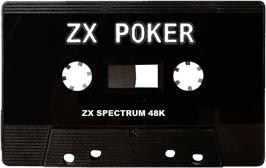 Cartridge artwork for Poker on the Sinclair ZX Spectrum.