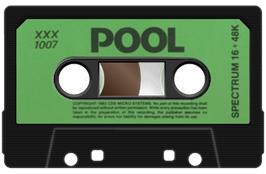 Cartridge artwork for Pool on the Sinclair ZX Spectrum.