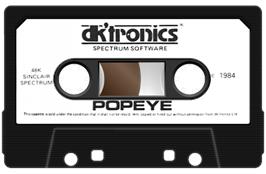 Cartridge artwork for Popeye on the Sinclair ZX Spectrum.