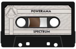Cartridge artwork for Powerama on the Sinclair ZX Spectrum.