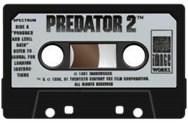 Cartridge artwork for Predator 2 on the Sinclair ZX Spectrum.