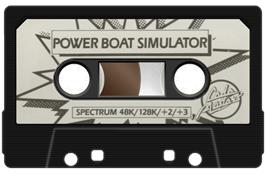 Cartridge artwork for Pro Powerboat Simulator on the Sinclair ZX Spectrum.