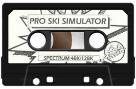 Cartridge artwork for Professional Ski Simulator on the Sinclair ZX Spectrum.