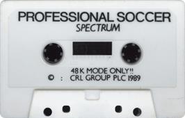 Cartridge artwork for Professional Soccer on the Sinclair ZX Spectrum.