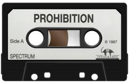 Cartridge artwork for Prohibition on the Sinclair ZX Spectrum.