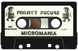 Cartridge artwork for Project Future on the Sinclair ZX Spectrum.