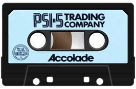 Cartridge artwork for Psi-5 Trading Company on the Sinclair ZX Spectrum.