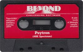 Cartridge artwork for Psytron on the Sinclair ZX Spectrum.