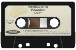Cartridge artwork for Pulsator on the Sinclair ZX Spectrum.