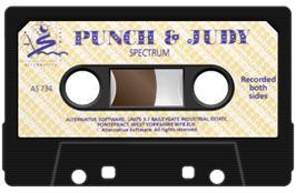 Cartridge artwork for Punch And Judy on the Sinclair ZX Spectrum.