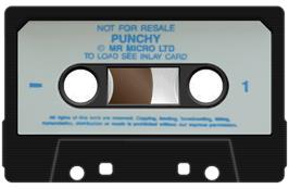 Cartridge artwork for Punchy on the Sinclair ZX Spectrum.