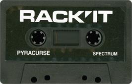 Cartridge artwork for Pyracurse on the Sinclair ZX Spectrum.