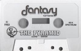 Cartridge artwork for Pyramid on the Sinclair ZX Spectrum.