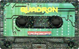 Cartridge artwork for Quadron on the Sinclair ZX Spectrum.
