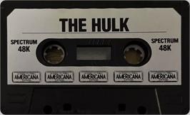 Cartridge artwork for Questprobe Featuring The Hulk on the Sinclair ZX Spectrum.