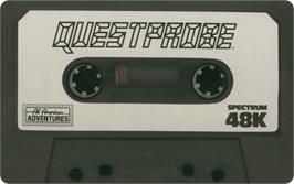 Cartridge artwork for Questprobe featuring The Human Torch and The Thing on the Sinclair ZX Spectrum.