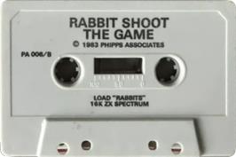Cartridge artwork for Rabbit Shoot on the Sinclair ZX Spectrum.