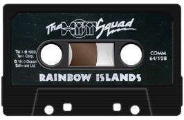 Cartridge artwork for Rainbow Islands on the Sinclair ZX Spectrum.