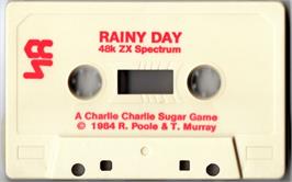 Cartridge artwork for Rainy Day on the Sinclair ZX Spectrum.