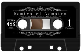 Cartridge artwork for Ramiro el Vampiro on the Sinclair ZX Spectrum.