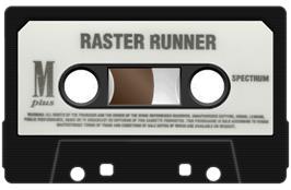 Cartridge artwork for Raster Runner on the Sinclair ZX Spectrum.