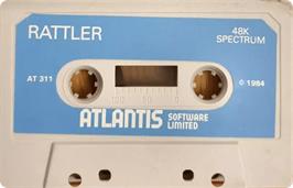 Cartridge artwork for Rattler on the Sinclair ZX Spectrum.