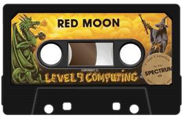 Cartridge artwork for Red Moon on the Sinclair ZX Spectrum.