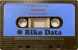 Cartridge artwork for Red Weed on the Sinclair ZX Spectrum.