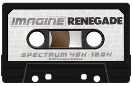 Cartridge artwork for Renegade on the Sinclair ZX Spectrum.
